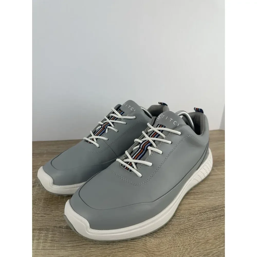 STITCH SL Pace Fadeaway Golf Shoes Gray Leather Spikeless Men’s Size 10.5